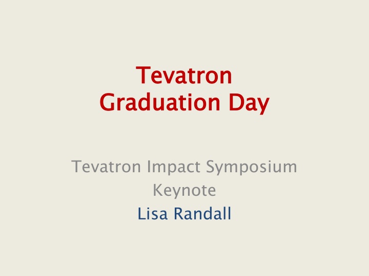 tevatron graduation day