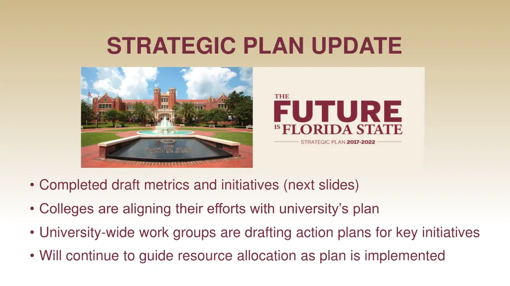 strategic plan update