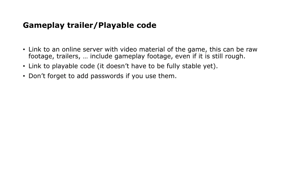 gameplay trailer playable code