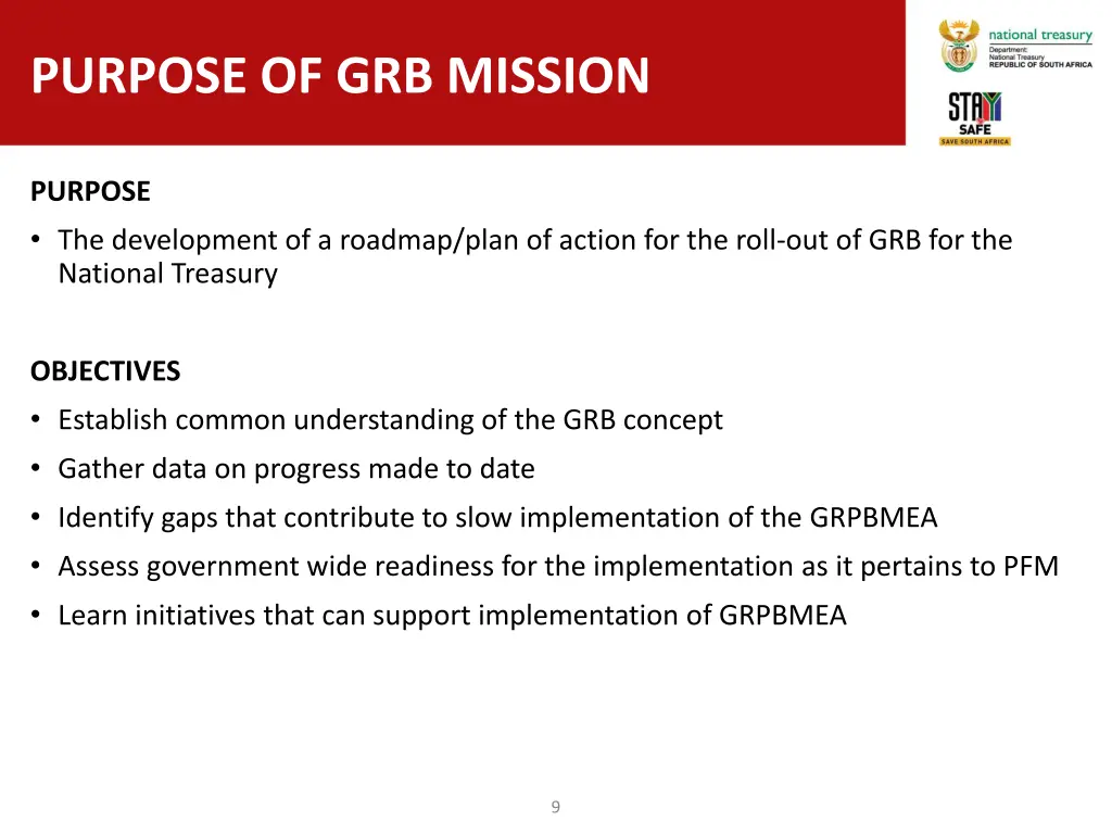 purpose of grb mission