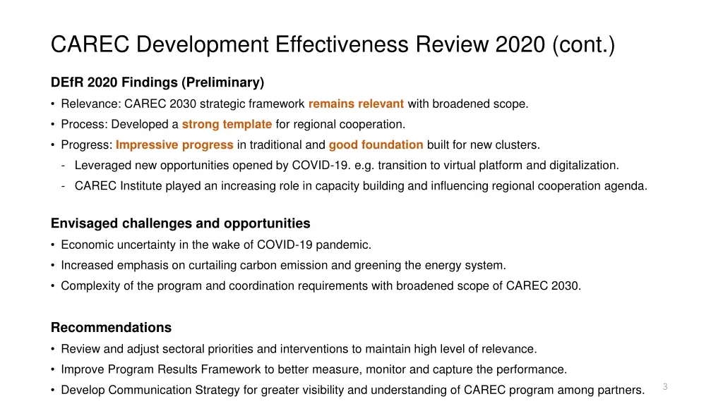 carec development effectiveness review 2020 cont