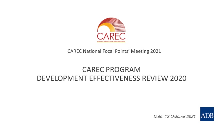 carec national focal points meeting 2021