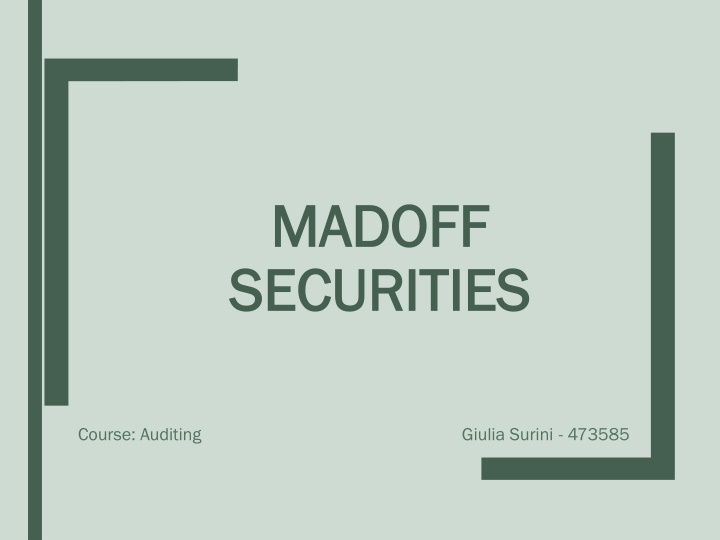 madoff madoff securities securities