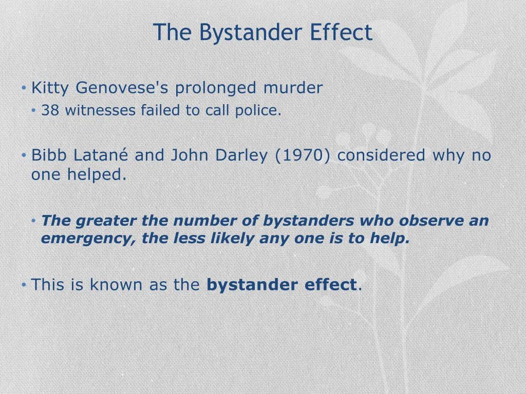 the bystander effect