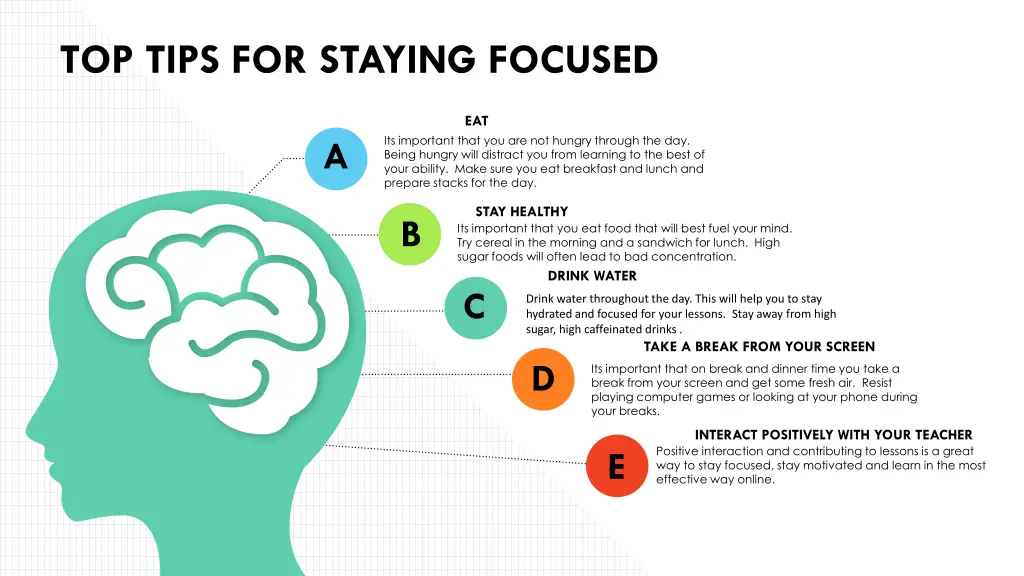 top tips for staying focused