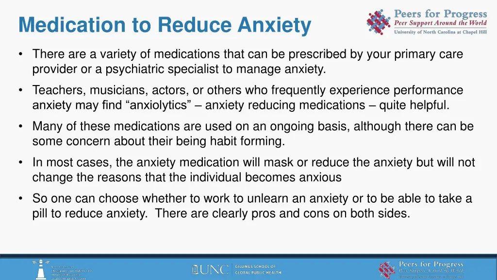 medication to reduce anxiety