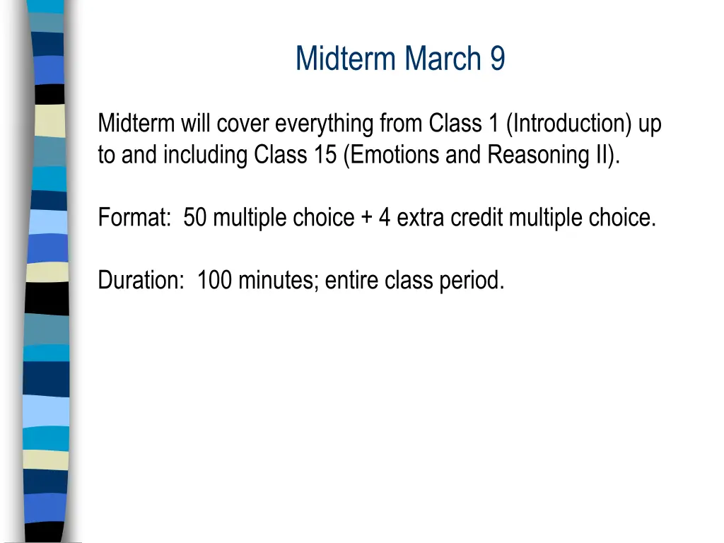 midterm march 9