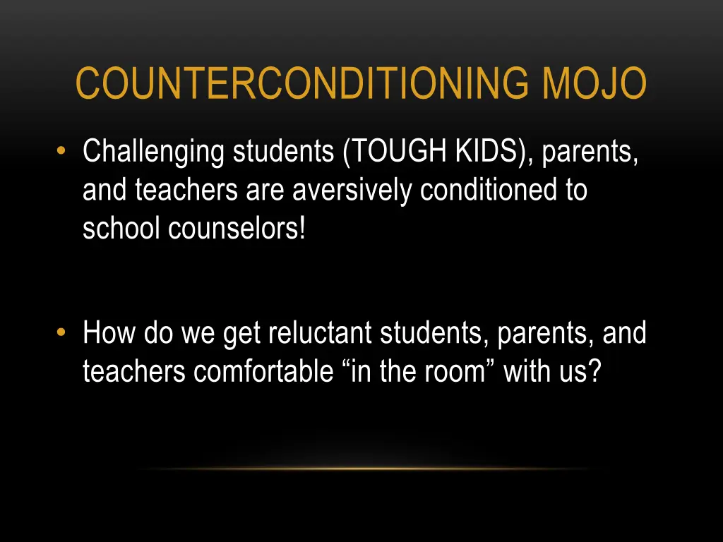 counterconditioning mojo