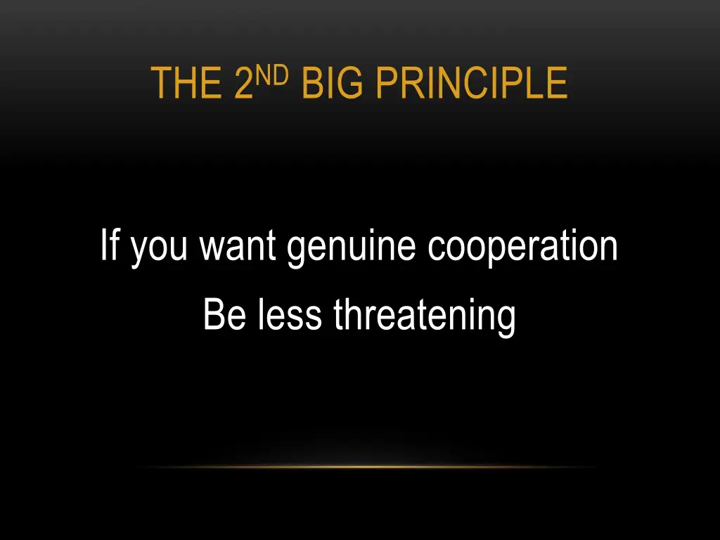 the 2 nd big principle