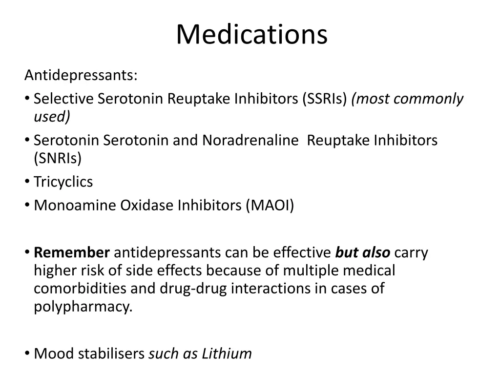 medications