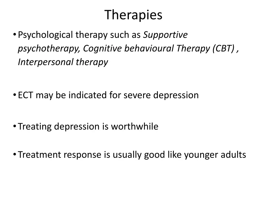 therapies