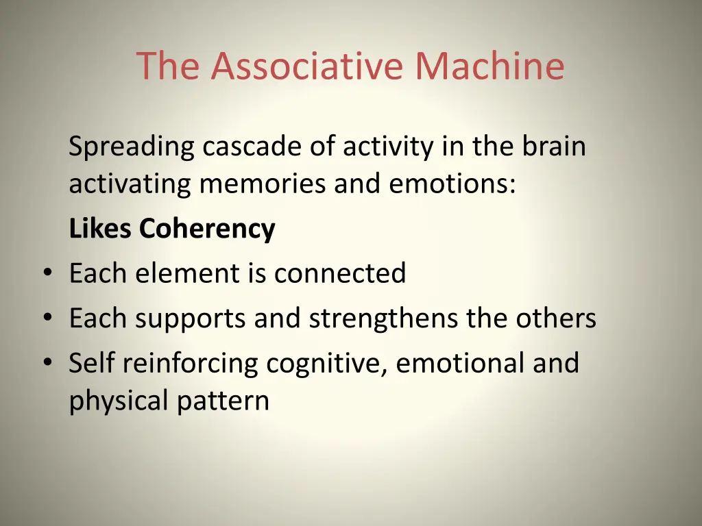 the associative machine 1