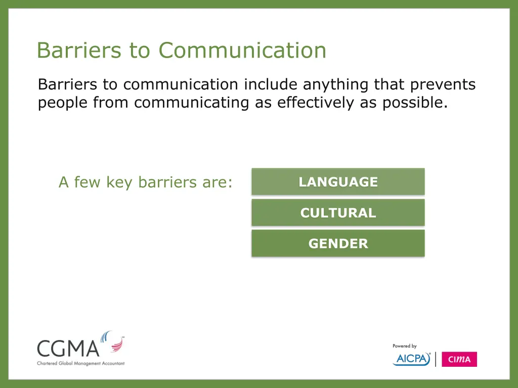 barriers to communication 1