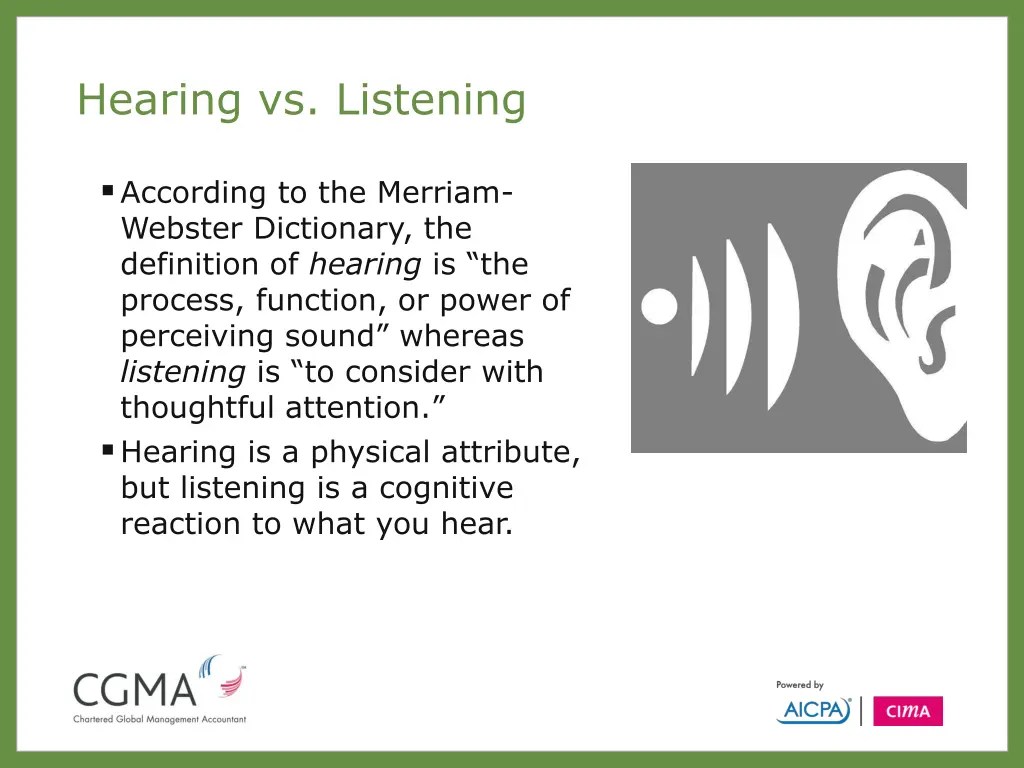 hearing vs listening