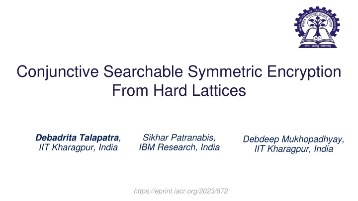 conjunctive searchable symmetric encryption from