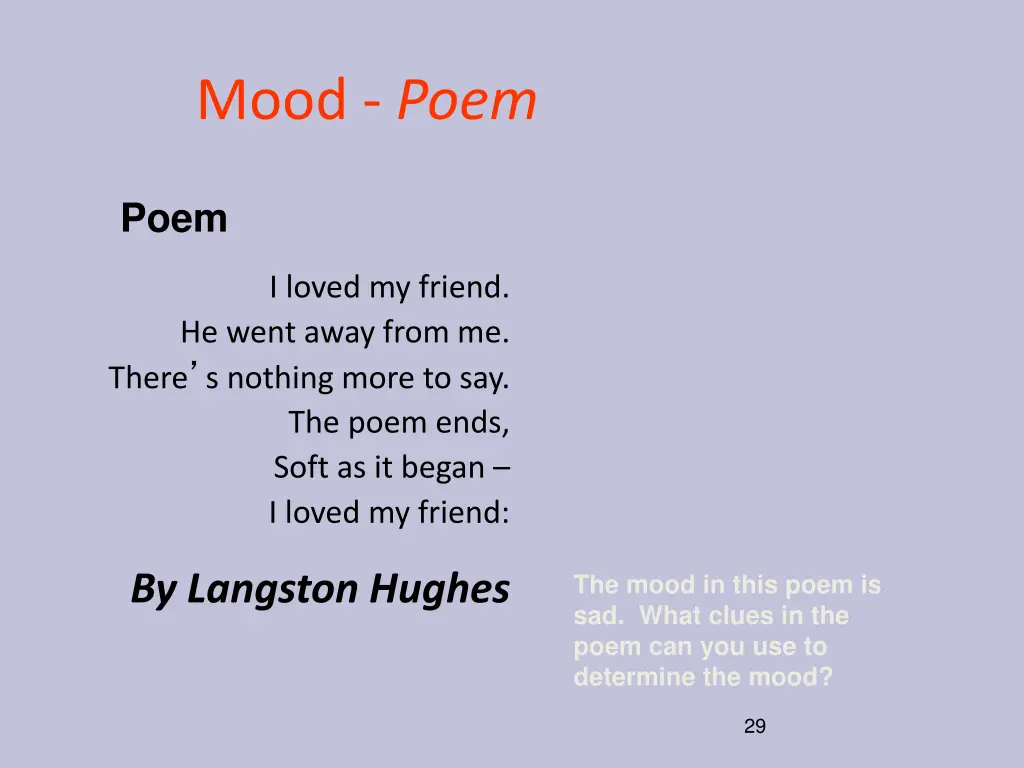 mood poem