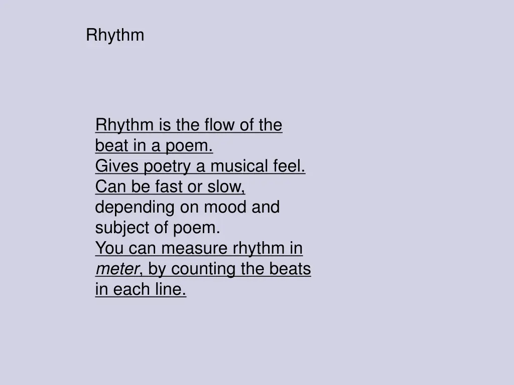 rhythm