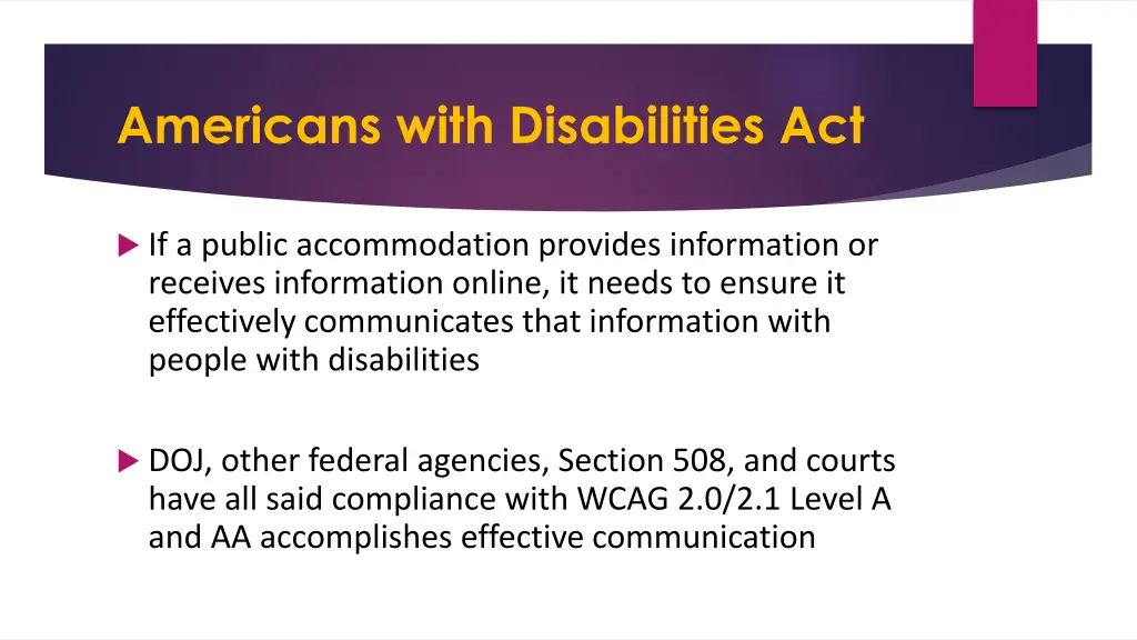 americans with disabilities act 1