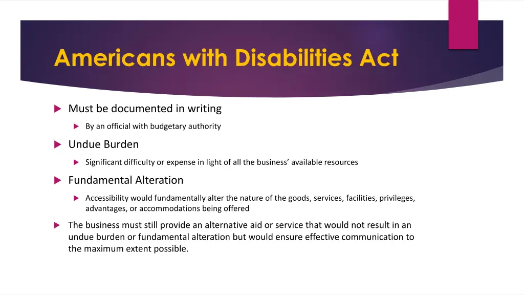 americans with disabilities act 2