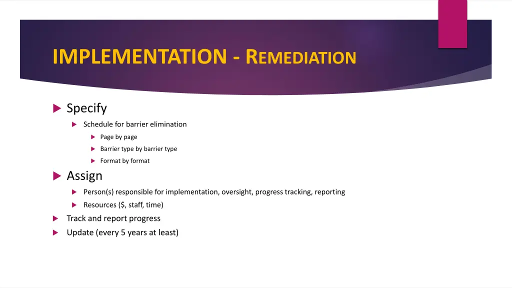 implementation r emediation 1