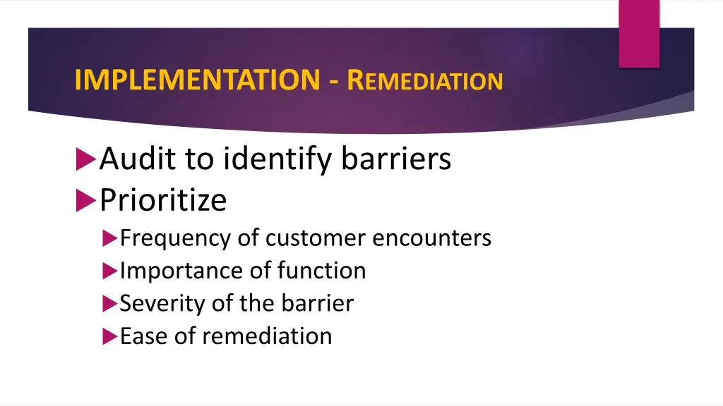 implementation r emediation