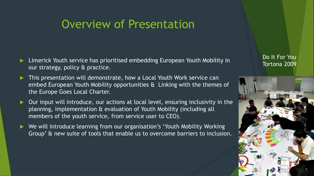 overview of presentation