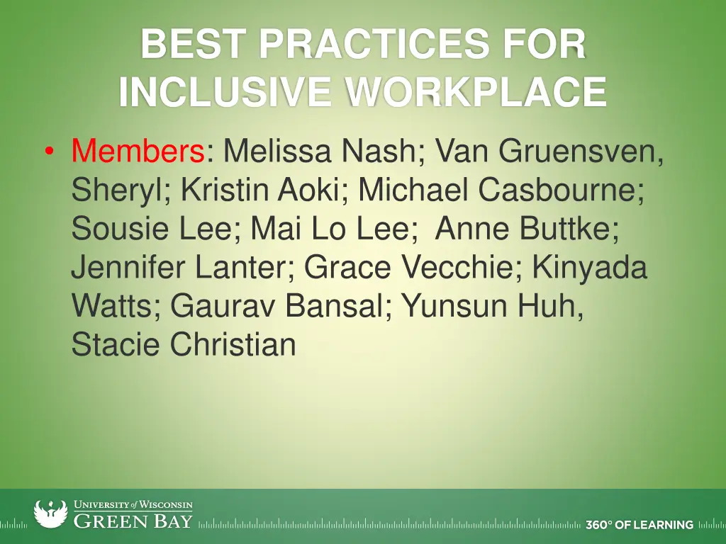 best practices for inclusive workplace members