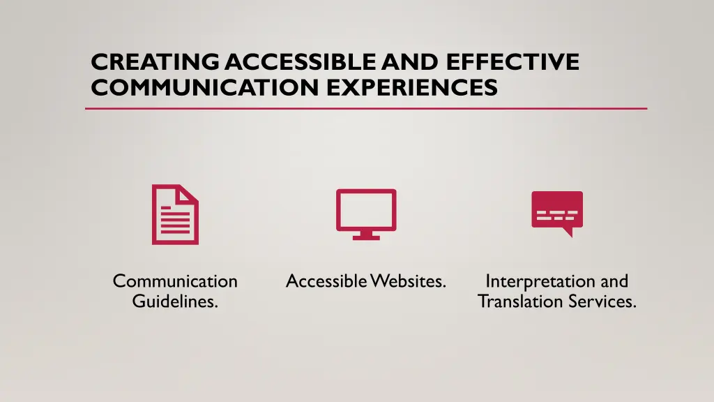 creating accessible and effective communication