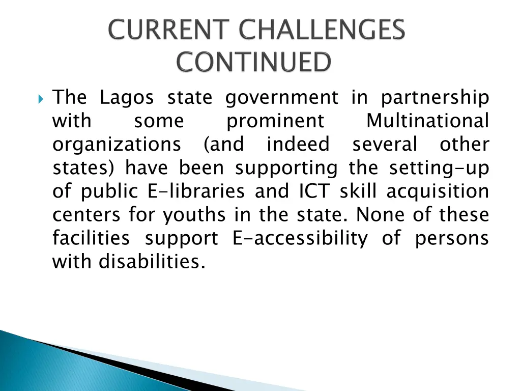 the lagos state government in partnership with