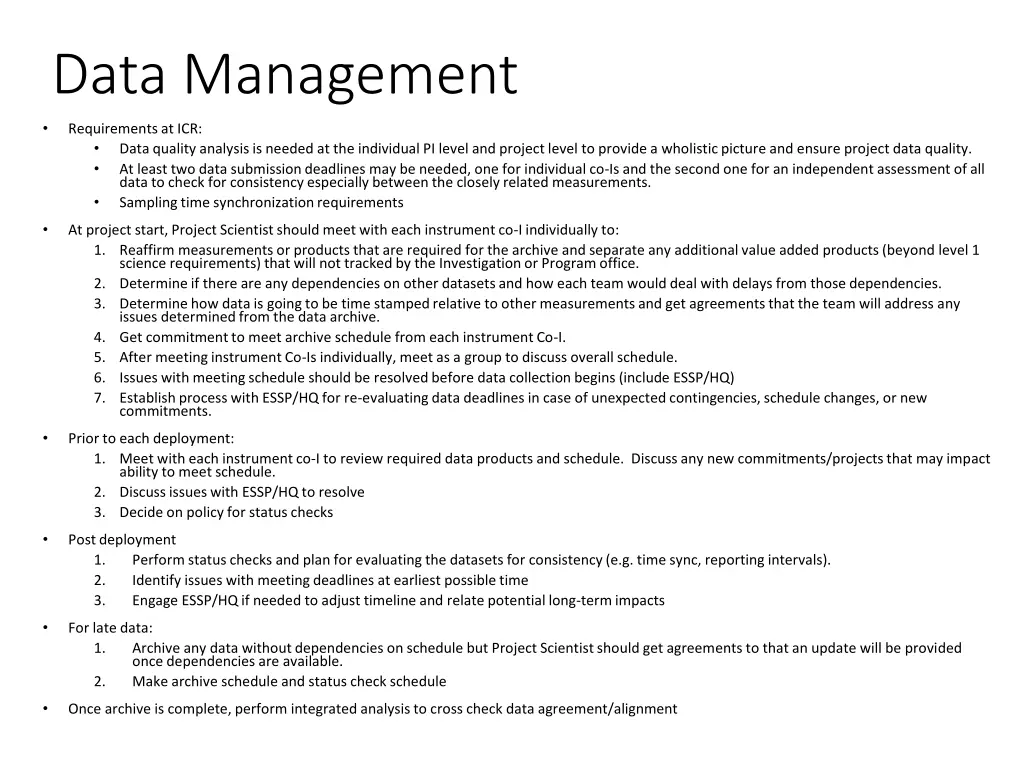 data management