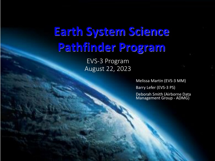 earth system science pathfinder program