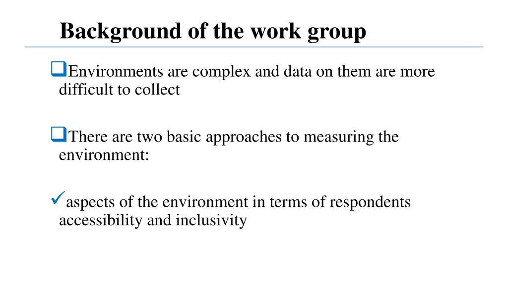 background of the work group