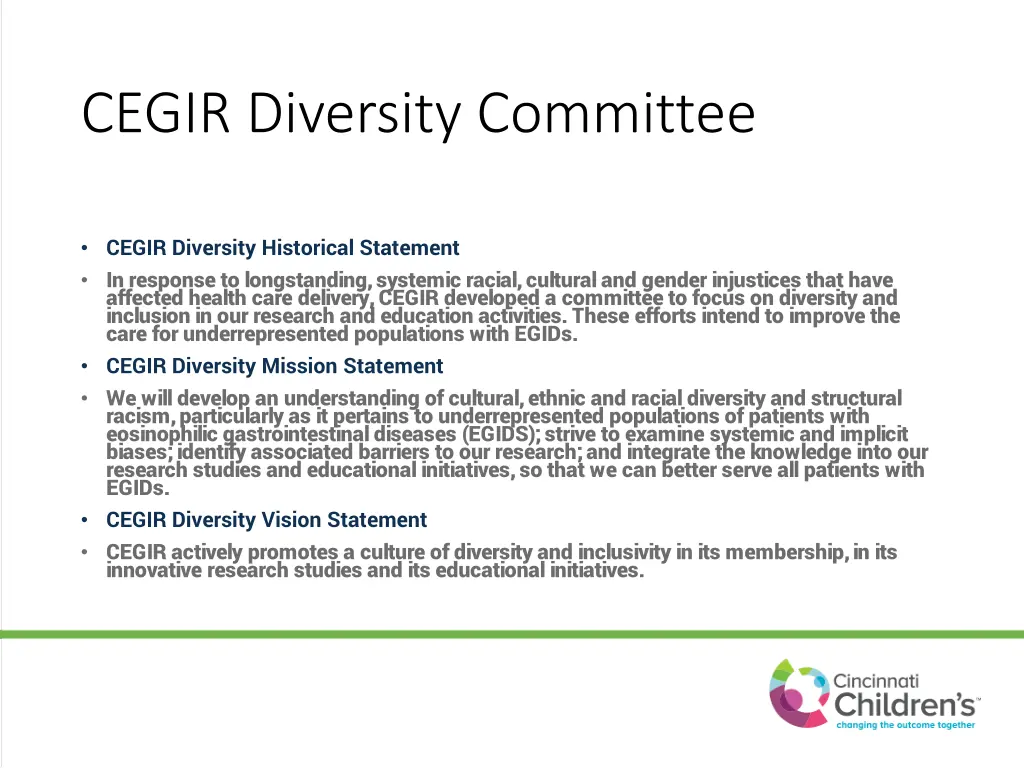 cegir diversity committee