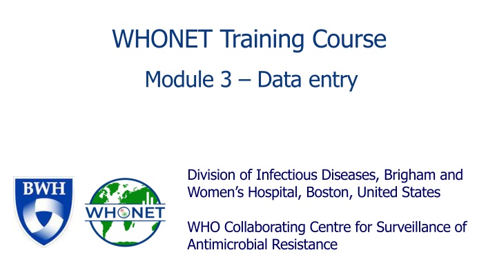 whonet training course