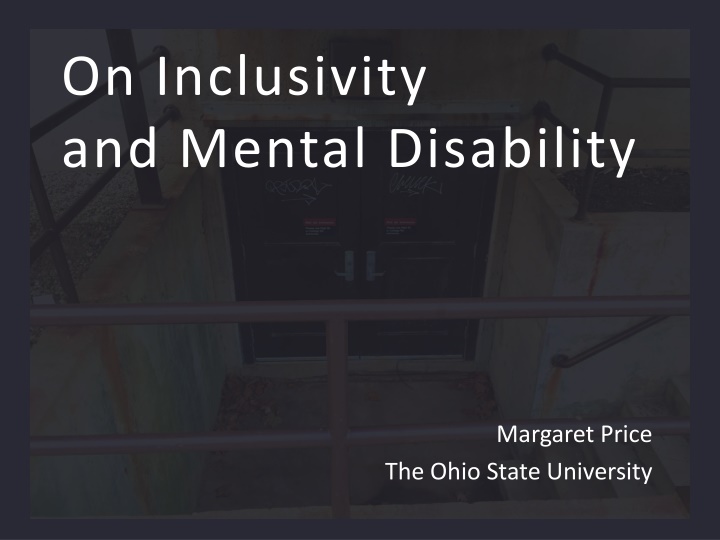 on inclusivity and mental disability