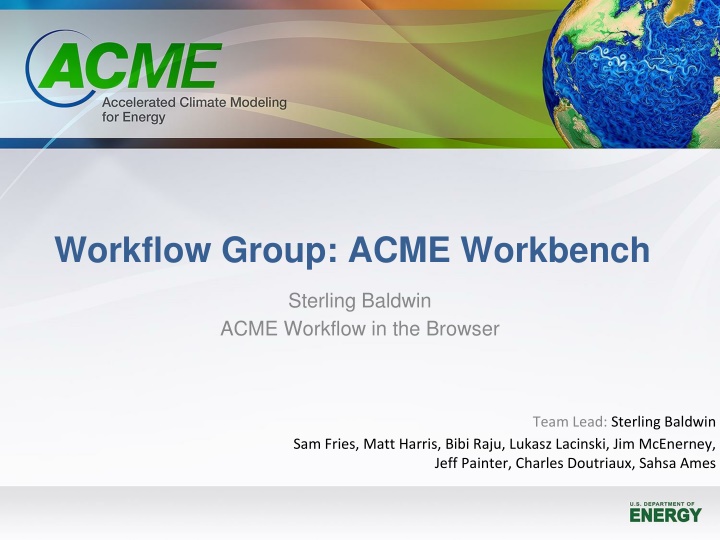 workflow group acme workbench