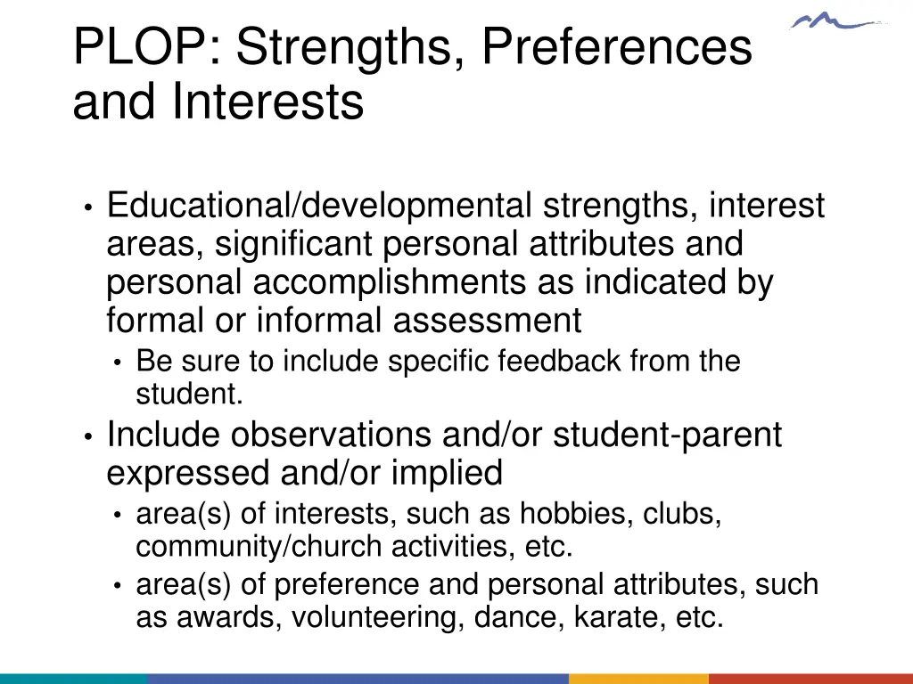 plop strengths preferences and interests