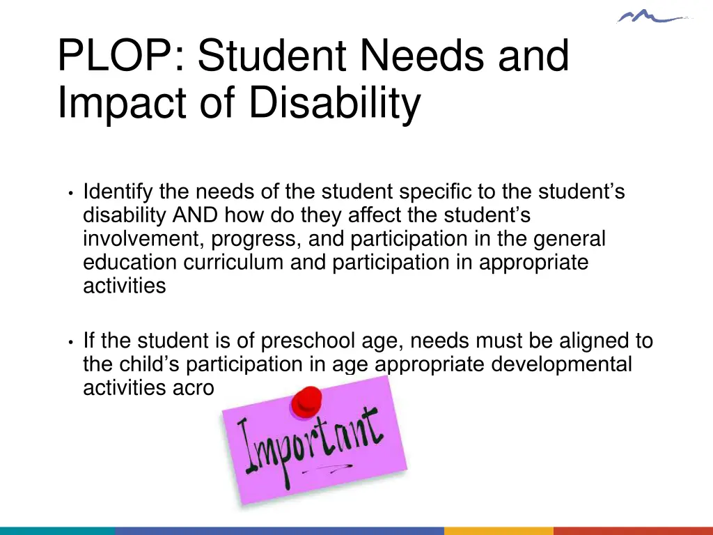 plop student needs and impact of disability 2