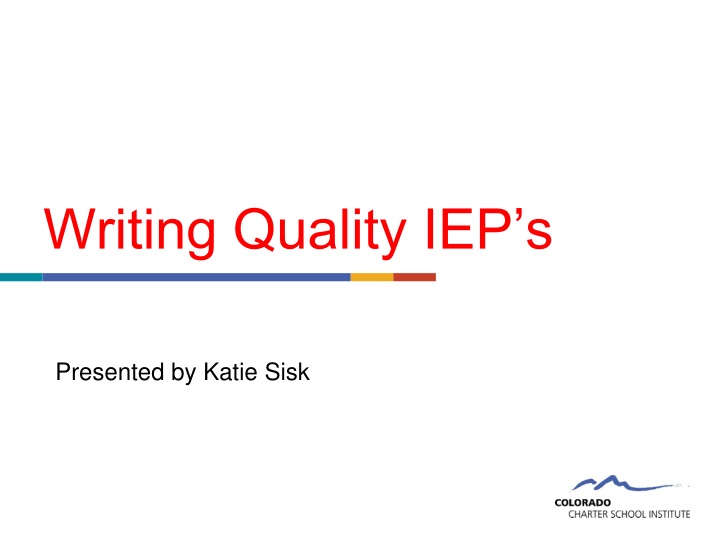 writing quality iep s