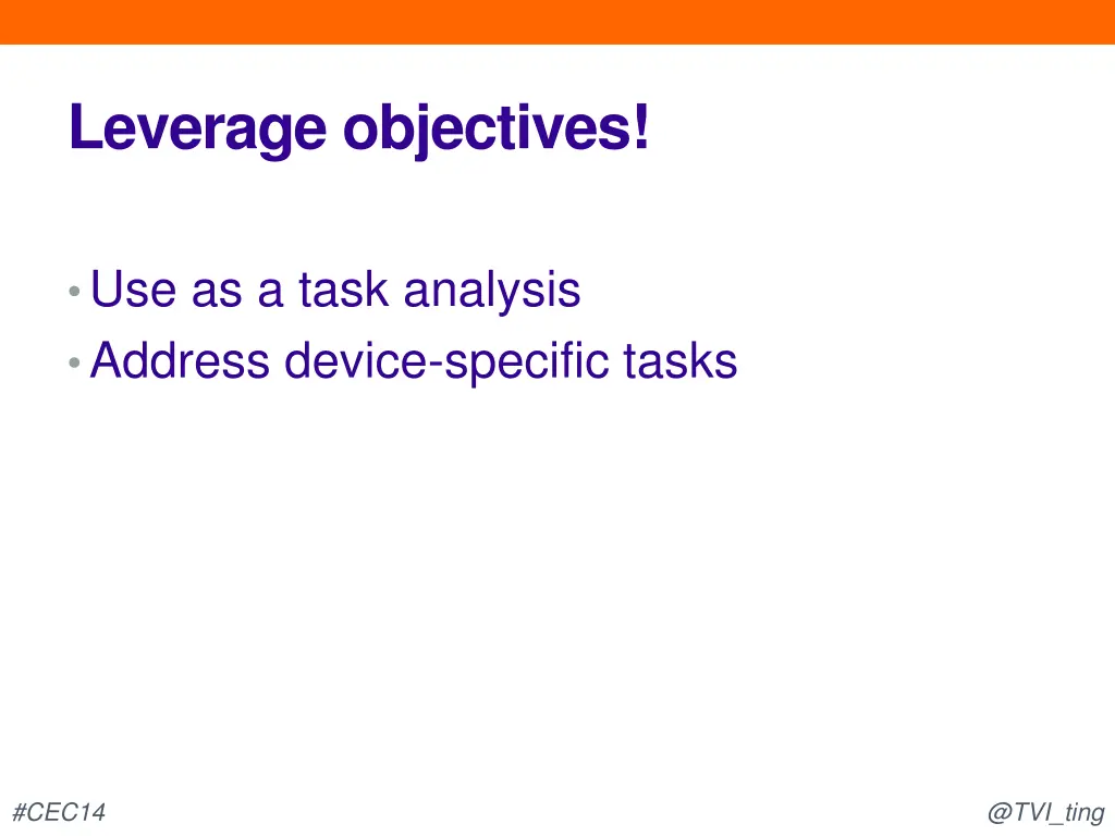 leverage objectives