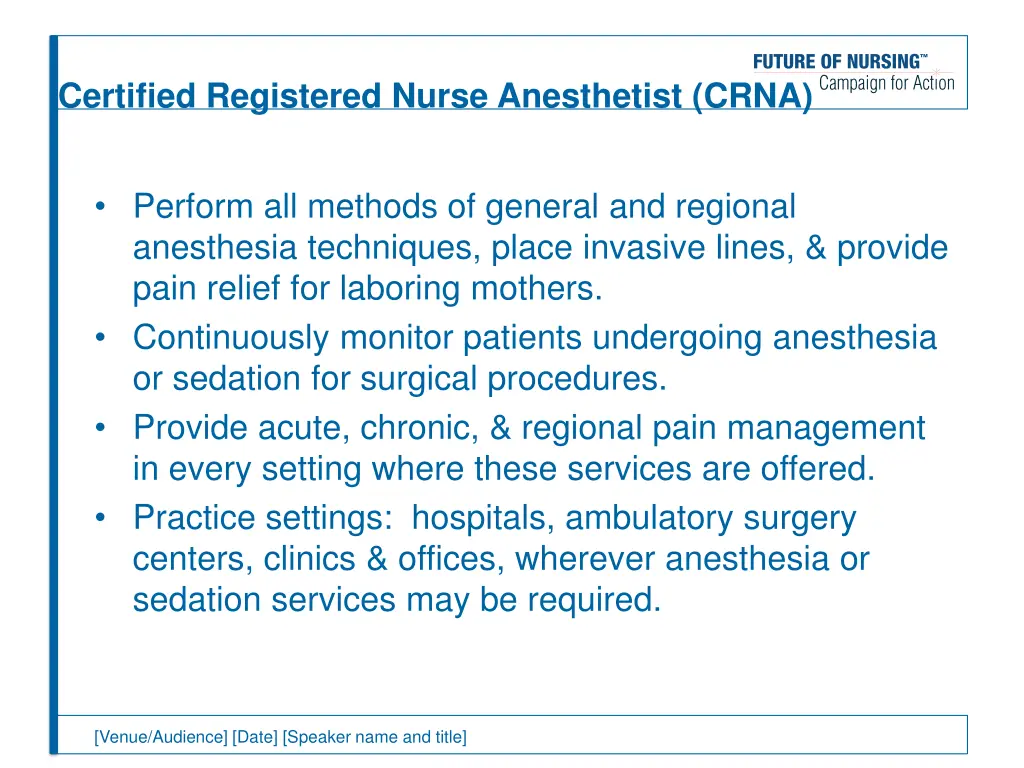 certified registered nurse anesthetist crna