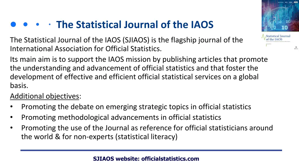 the statistical journal of the iaos