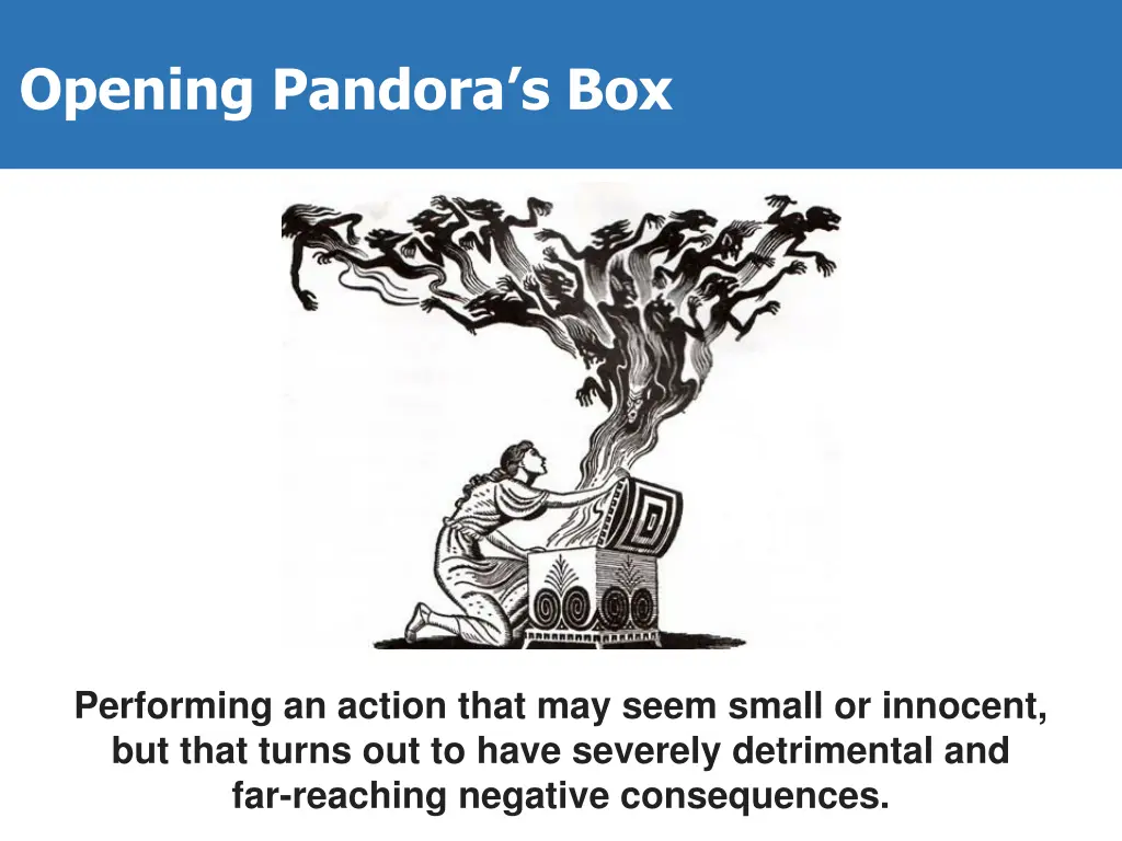 opening pandora s box