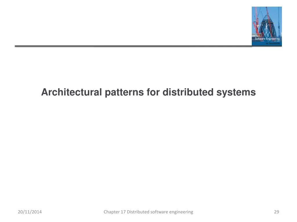 architectural patterns for distributed systems