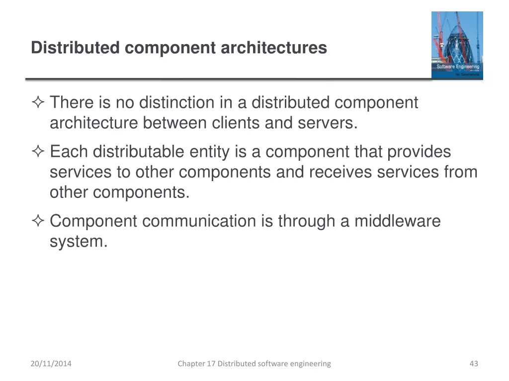 distributed component architectures