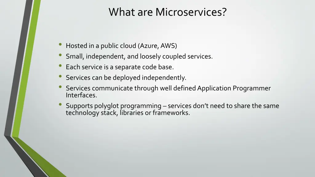 what are microservices