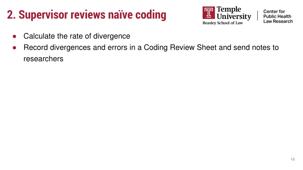 2 supervisor reviews na ve coding