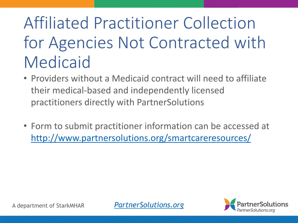 affiliated practitioner collection for agencies 1