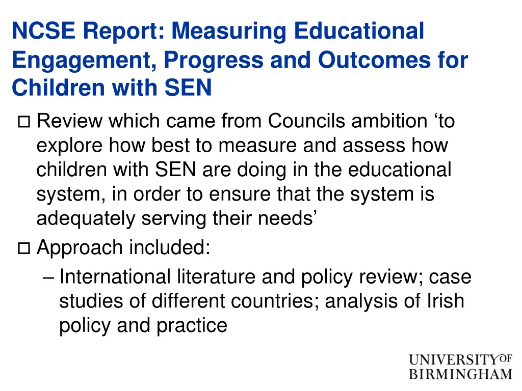 ncse report measuring educational engagement