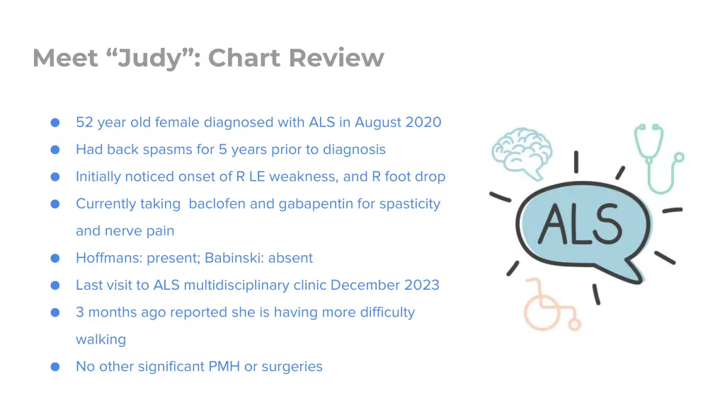 meet judy chart review